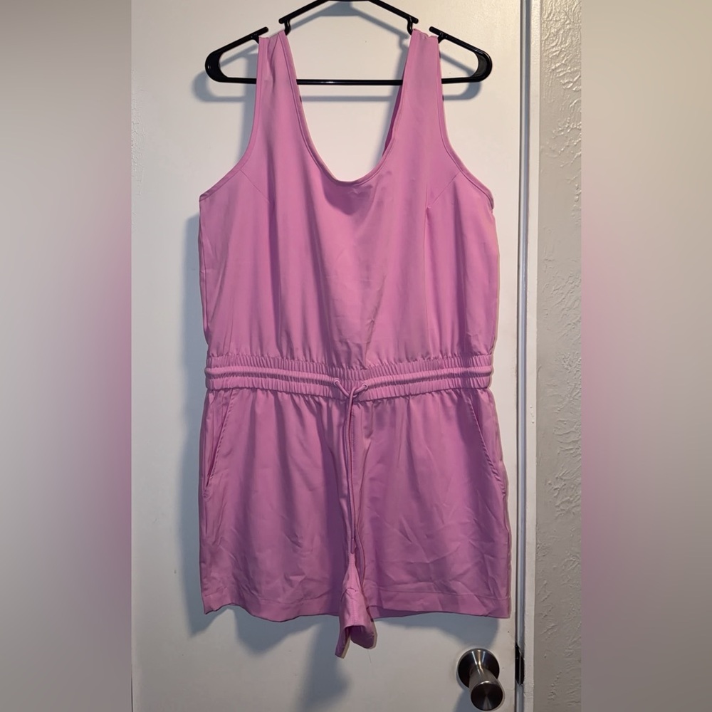 Pink Woman Romper